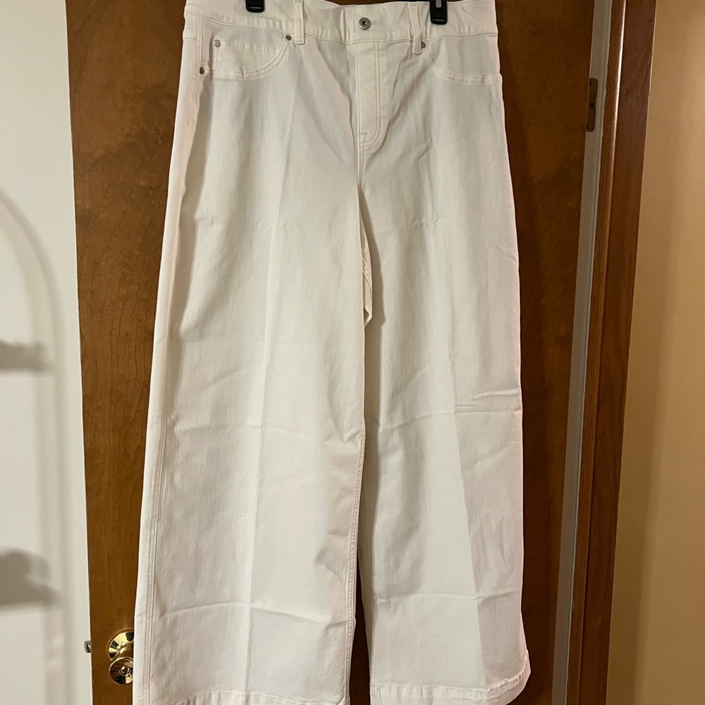 NWT SPANX Shape Original Wide Leg Jeans Size 2X Reg.- Chalk